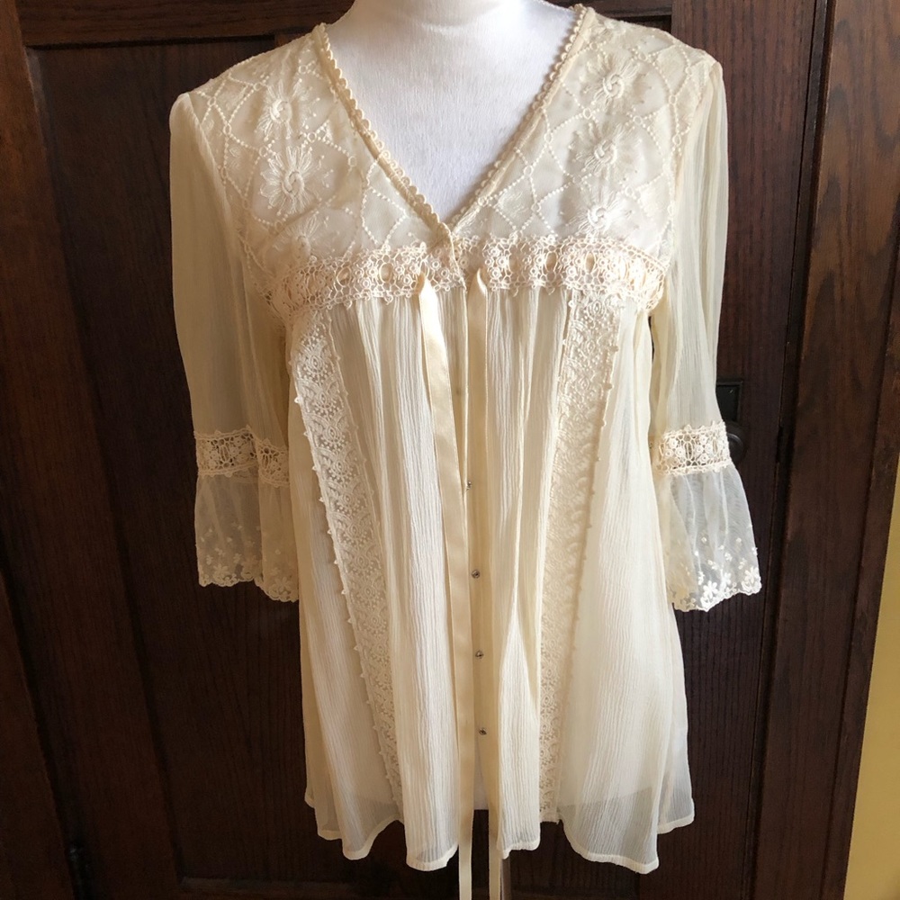 Free People lace blouse